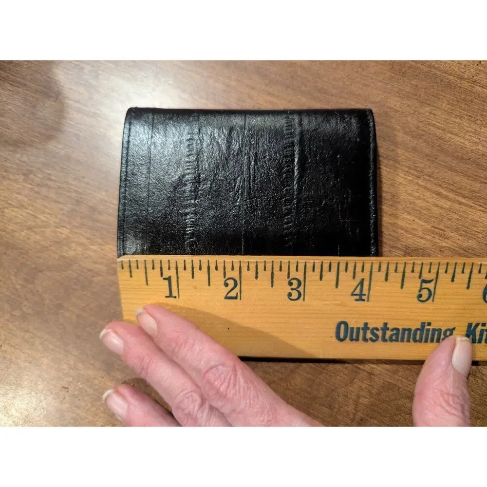 Bifold Wallet Rolf's‎ Black Leather New Old Stock